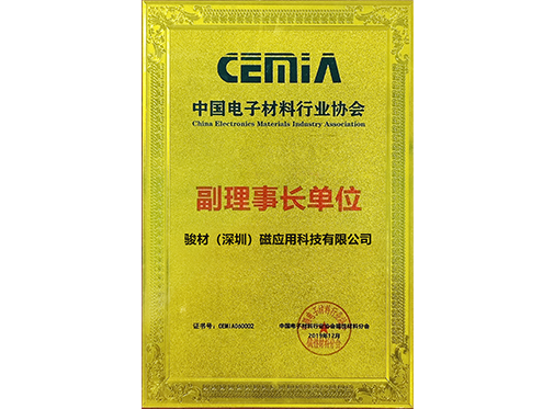 China Electronic Materials Industry Association — Vice Chairman Unit