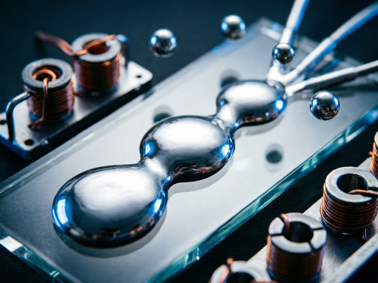 Meet the magnetic liquid metal robot that can split, merge and squeeze through tiny gaps like a living cell | - The Times of India / 认识这款能像活细胞一样分裂、融合并挤过微小缝隙的磁性液态金属机器人 | - 《印度时报》